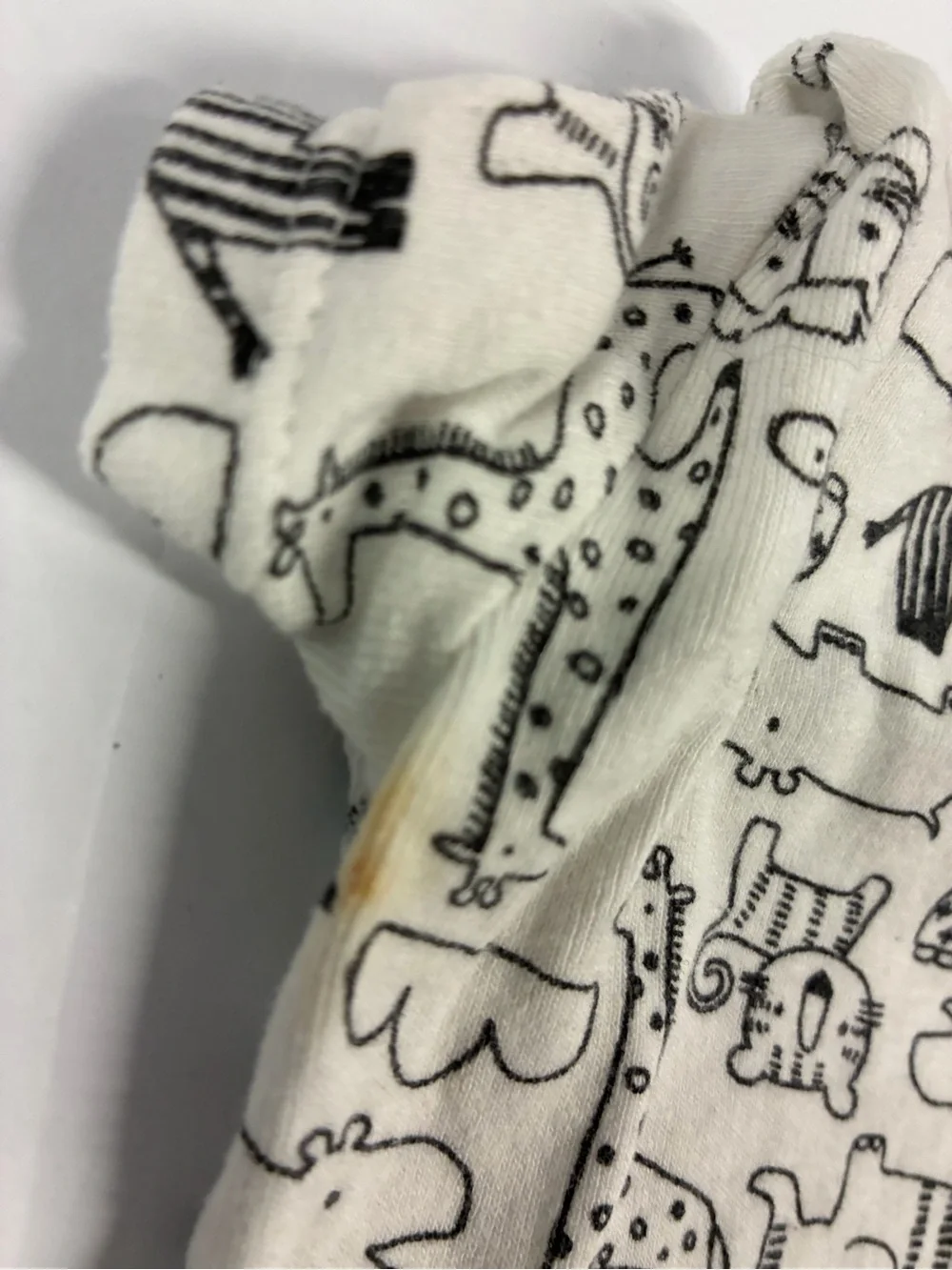 Koala Kids Cream and Black Animal Print One-Piece Bodysuit